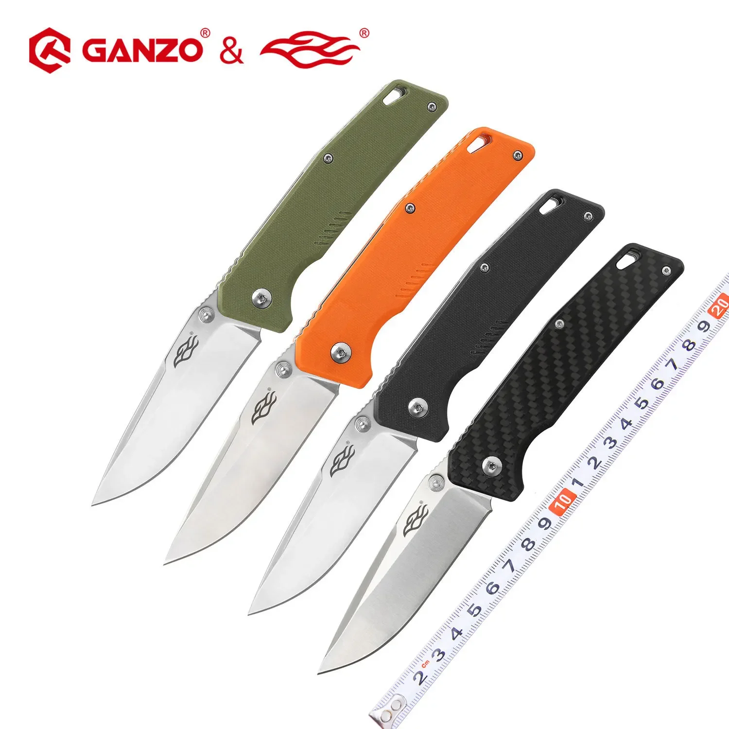 Ganzo Firebird FB7601 58-60HRC 440C G10 or Carbon Fiber Handle with Ball Bearings Mechanism Pocket Folding Knife EDC Tool - view 2