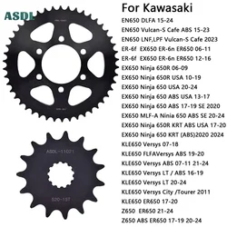 520 46T 15T Front Rear Sprocket For Kawasaki EN650 Vulcan ER-6f EX650 ER-6n ER650 Ninja 650 Ninja 650R KLE650 KLE650 Z650 ABS