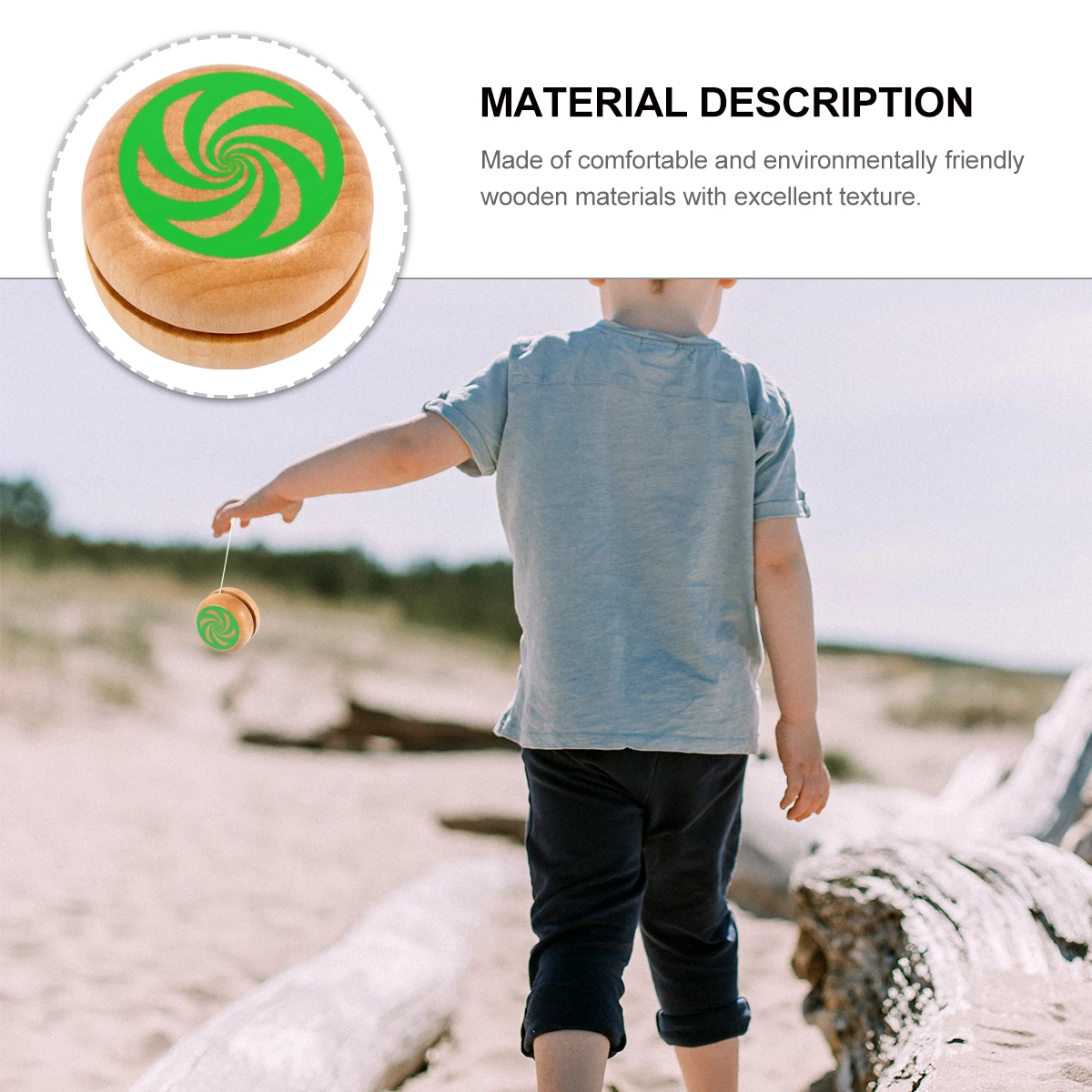 

2 Pcs Wooden Yo-yo Kids Yoyo Toy Educational Children's Toys Ball Finger Colorful