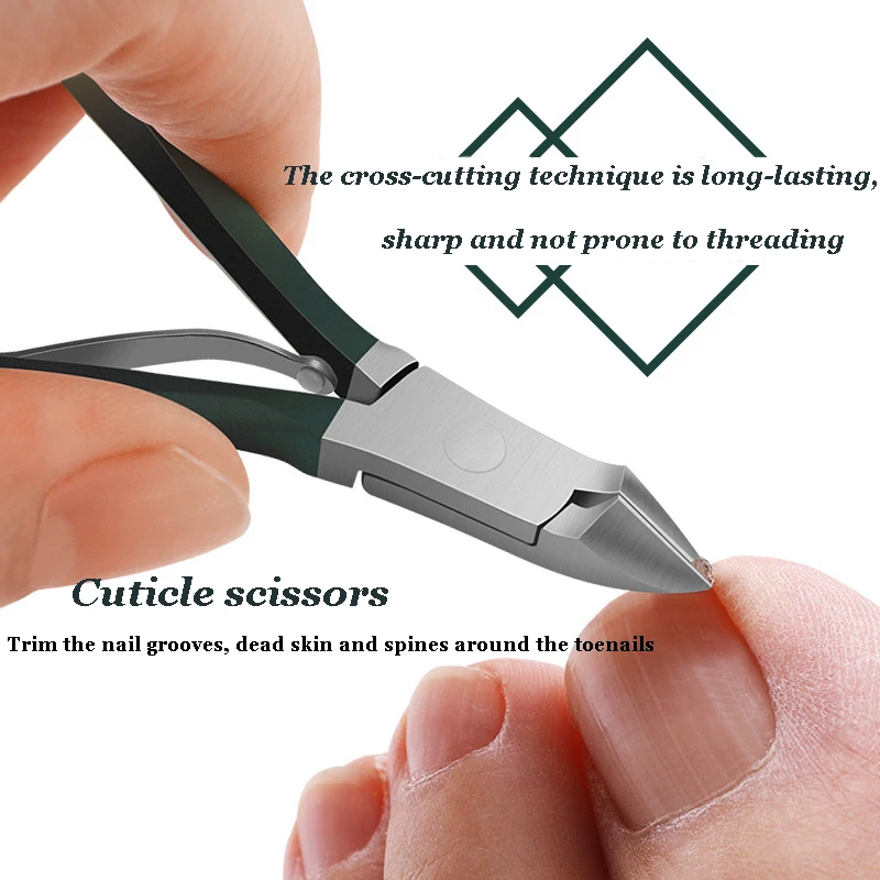 Nail clipper set, dead skin eagle-beak pliers, stainless steel manicure and pedicure tool kit, complete manicure set