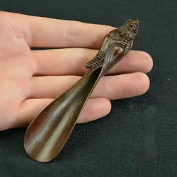 Buddhist Arhat Tea Shovel Pure Copper Spoon Decoration Simple Zen Tea Pet Home Decoration Gift