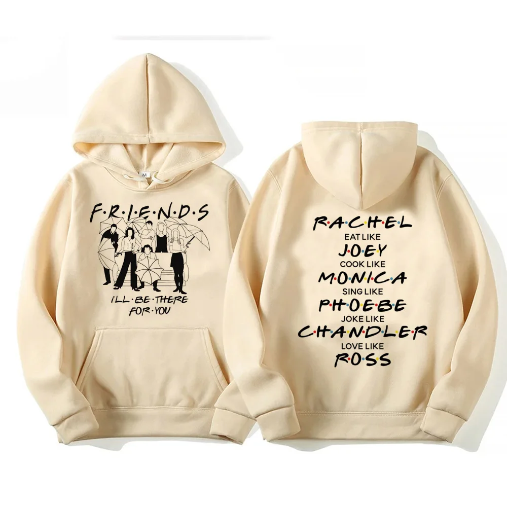 Friends Hooded Sweater American Drama Printing Women Same Round Neck Loose Casual Sweater Clothing Hoodies