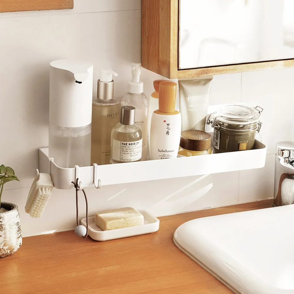 CinamonShop Adhesive Non-Drill Bathroom Shelf (small)