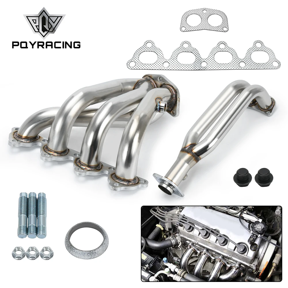 Stainless Steel Exhaust Manifold Header For 88-00 Honda Civic For 88-91 Honda CRX D-Series EJ EG EH EK / SOHC EF EK EM D15 D16