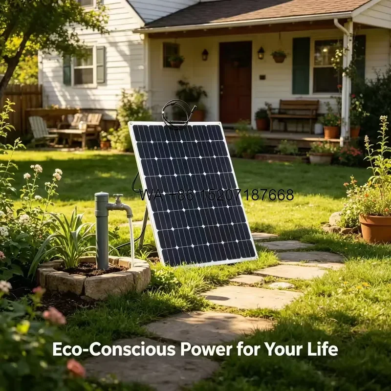 Wmwmnu Ultra Thin Flexible Solar Panel High Efficiency Bendable Waterproof Solar Charger for RV Boat Outdoor Camping Mobile