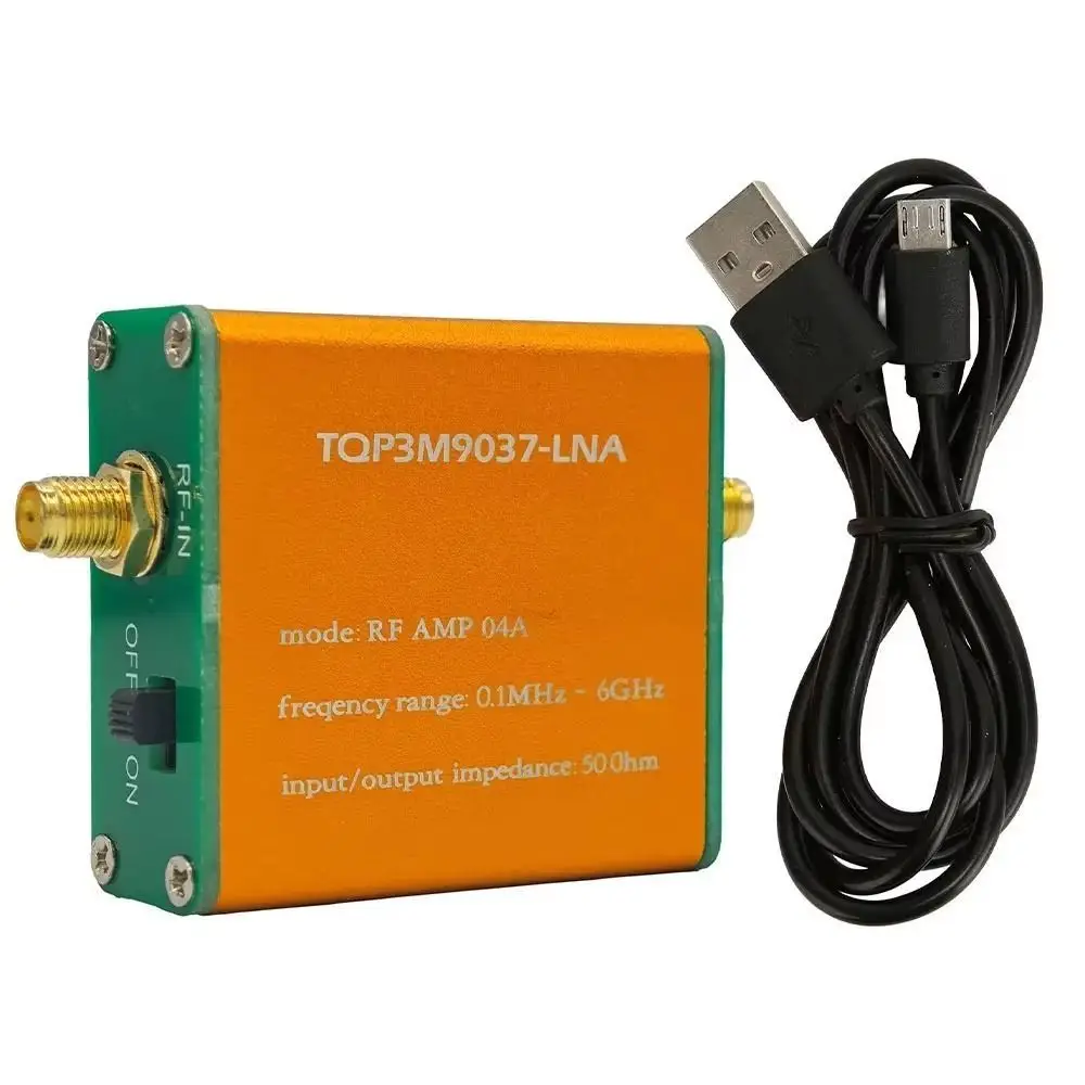 

0.1MHz To 6GHz Low Noise Amplifier RF AMP 04A Boost Signal Quality RF Amplifier Module Yellow Wide Frequency Preamplifier Module