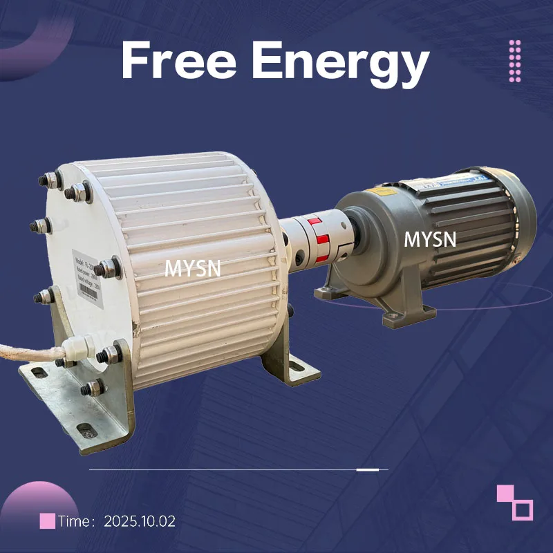 

Free Energy 30KW 20KW Permanent Magnet Generator 220v 380v Generator Set 3 Phase Magnetic Alternator Low RPM Genertor With Motor