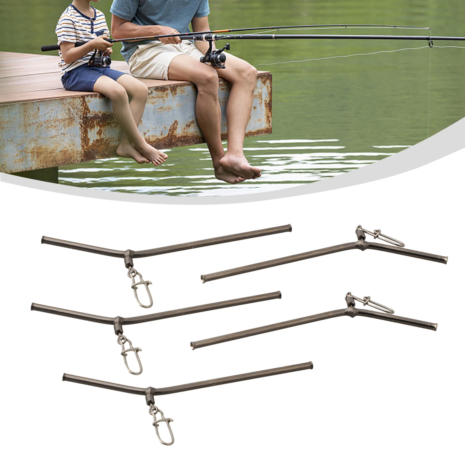 5PCS Fishing Balance Connectors 50mm 90mm Small Style Tube Fish Tackle Tools Accessory Fishing Practical