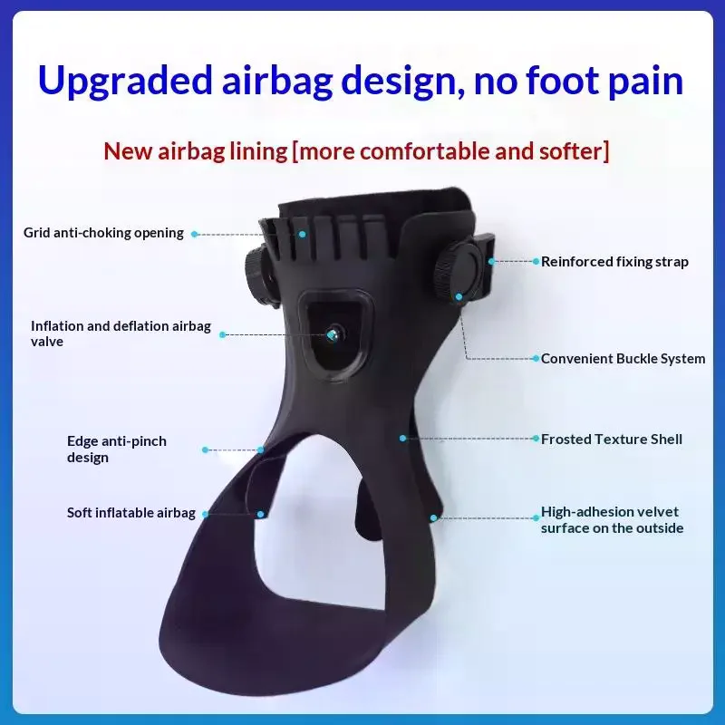 1Pcs Drop Foot Brace Orthosis Drop Foot Ankle Support With Comfortable Adjustable Buckle For Stroke Shoes Walking