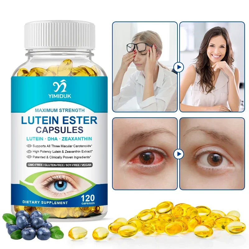 Advanced Ocular Supplements, with Bilberry & Grape Seed, Relieve Dryness, Preserve Sharp Vision, Deliver Antioxidant Guard