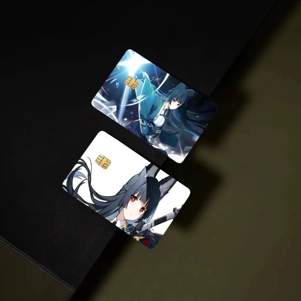 Hoshimi Miyabi Animation Card Sticker Cartoon Art Credit Card Skin Anti Scratch Bank Debit Card Decal