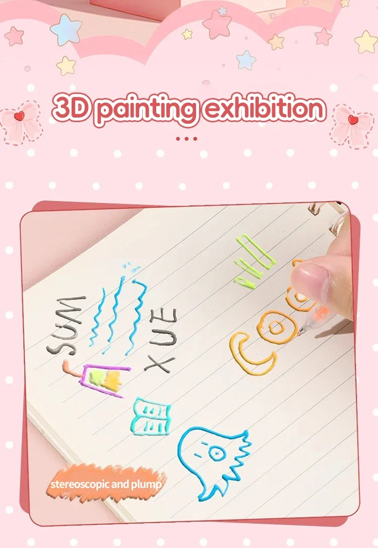 8/12/18/24/36/48 Farben Flash Stifte/Einziehbare Glitter Gel Stifte Handschrift Stifte für Schreiben Notizen Kunst Färbung Zeichnung DIY – Detail 2