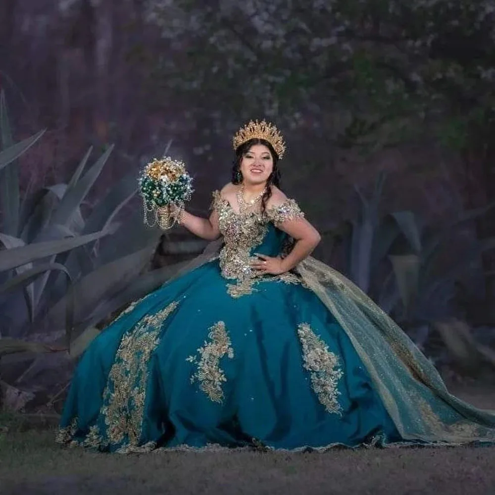 Vestidos quinceanera com capa vestido de baile querida renda miçangas festa princesa doce 16 vestido tule rendas sem costas