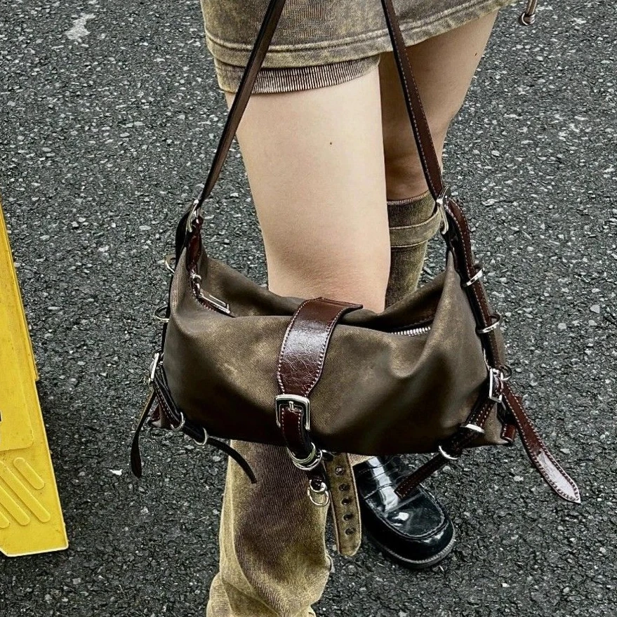 

Korean Retro Y2k Harajuku Style Shoulder Bag Underarm Bag Large Capacity Storage Bags Women's Bag Women Handbags Purse