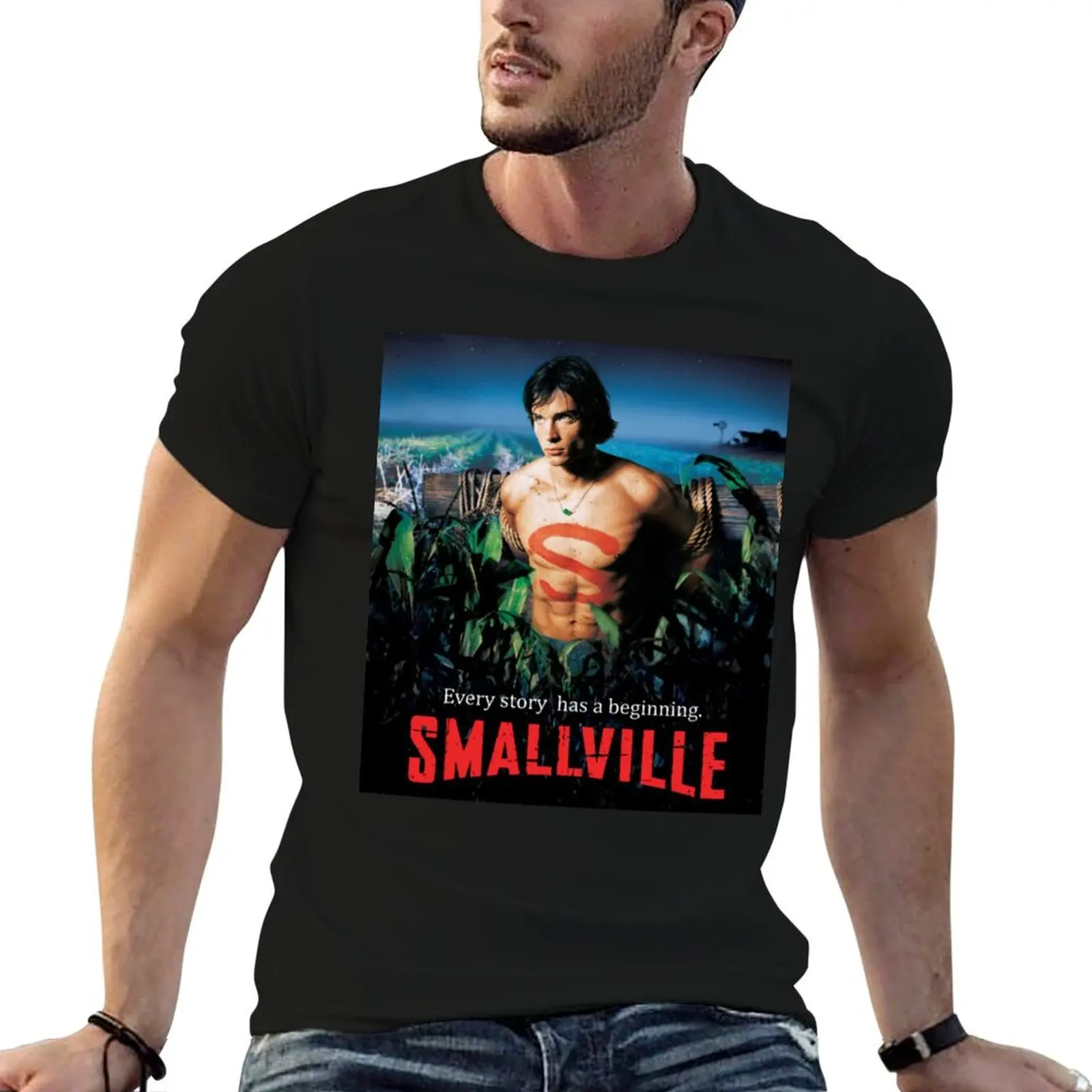

plain Smallville shirt t T-Shirt Top Series graphic shirt man man t