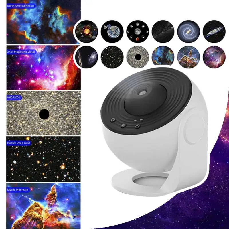 

Night Light Galaxy Projector Starry Sky Projector Rotatable Planetarium Lamp For Kids Bedroom Valentines Day Gift Wedding Decor