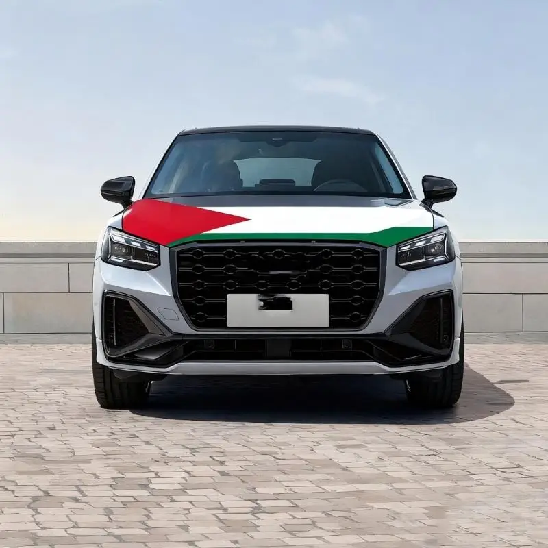 (1 حزمة) علم السيارة الفلسطيني مقاومة تتلاشى ومقاومة للرياح ، من السهل التثبيت ، مناسبة لعشاق السيارات ، الفلسطينيين واستخدام #2