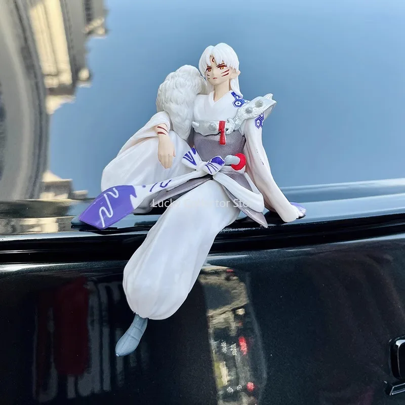 Japanische Anime Inuyasha Sesshomaru Figur Cartoon Puppe Modell Auto Innen Dekoration Ornamente Spielzeug Sammlung Geschenk Spot