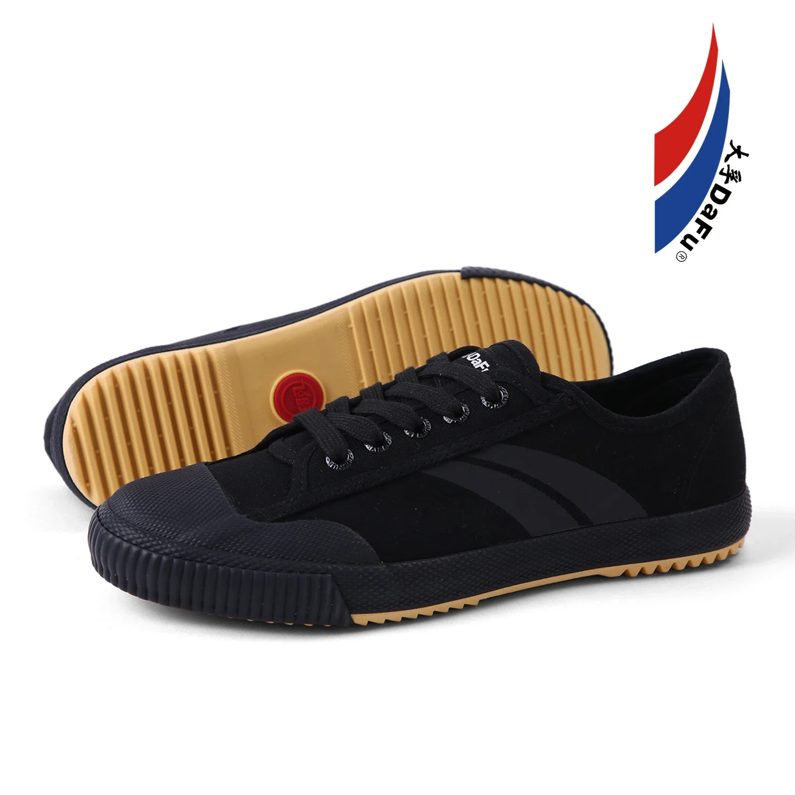 Dafu Original Shaolin Kungfu Shoes Improved Men Women All Black Sneakers