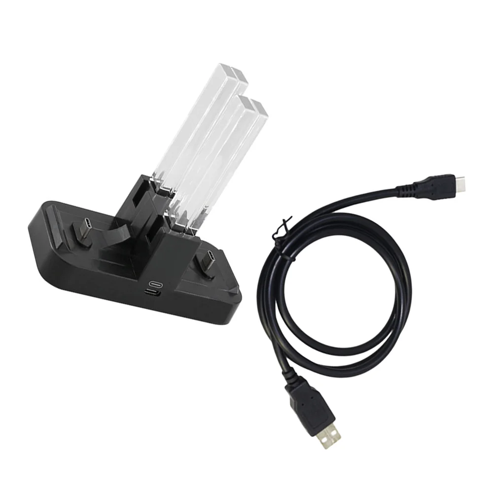 

4 Slot Charging Station Colorful Light Column for Game Controller Dock USB Type C Portable Multi