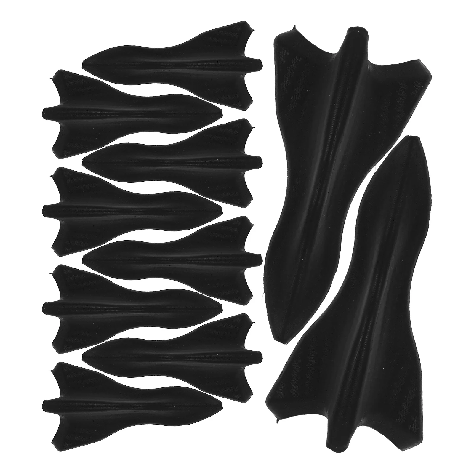 

10Pcs Shark Fin Car Roof Decoration ABS Durable Rear Roof Spoiler Ornament Car Exterior Decor Auto Exterior Decoration