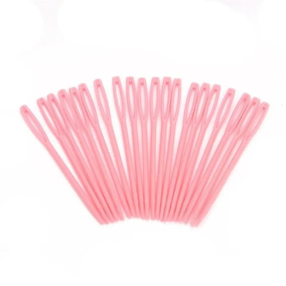 20 pcs Set New Plastic Sewing Needles Knitting Darning Safety Pins Yarn Stitching Anti Loosening Buckle Accessories