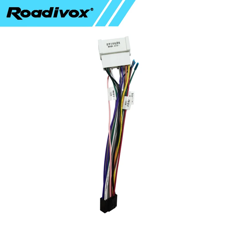 Car Radio Wire Harness Power Adapter For Hyundai Elantra Tucson Kia Cerato 16pin Android Stereo GPS Multimedia Cable Connector