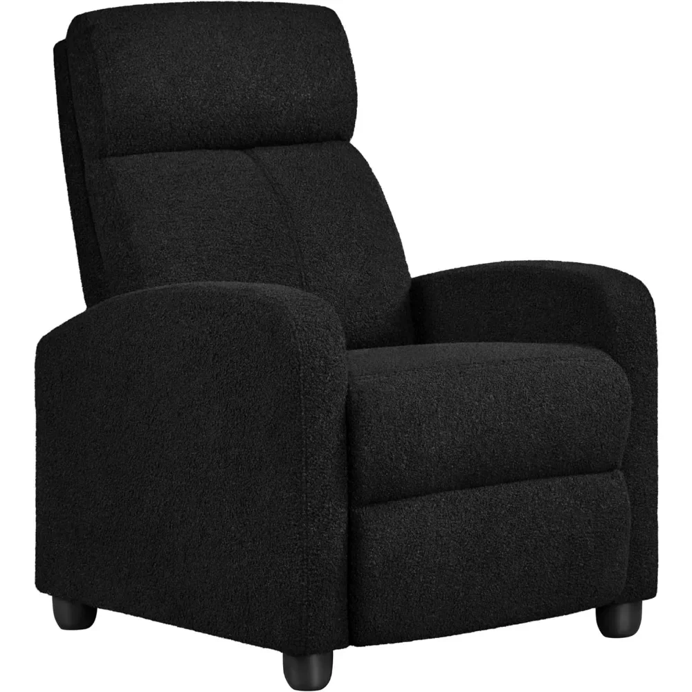 

Boucle Recliner Chair Single Sofa Home Theater Seating Adjustable Modern Single Reclining Chair for Living Room Bedroom Home