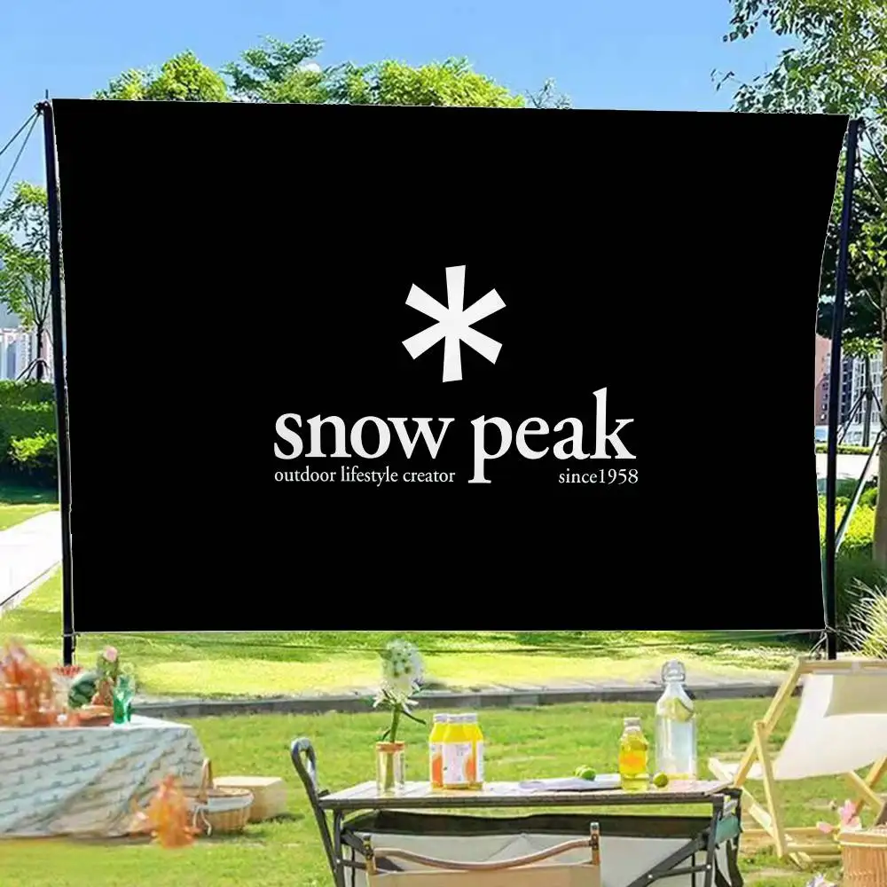High-end outdoor S-Snow-P-Peak brands Cartoon Flag Wall Hanging Banner Decoration Household Home Decor