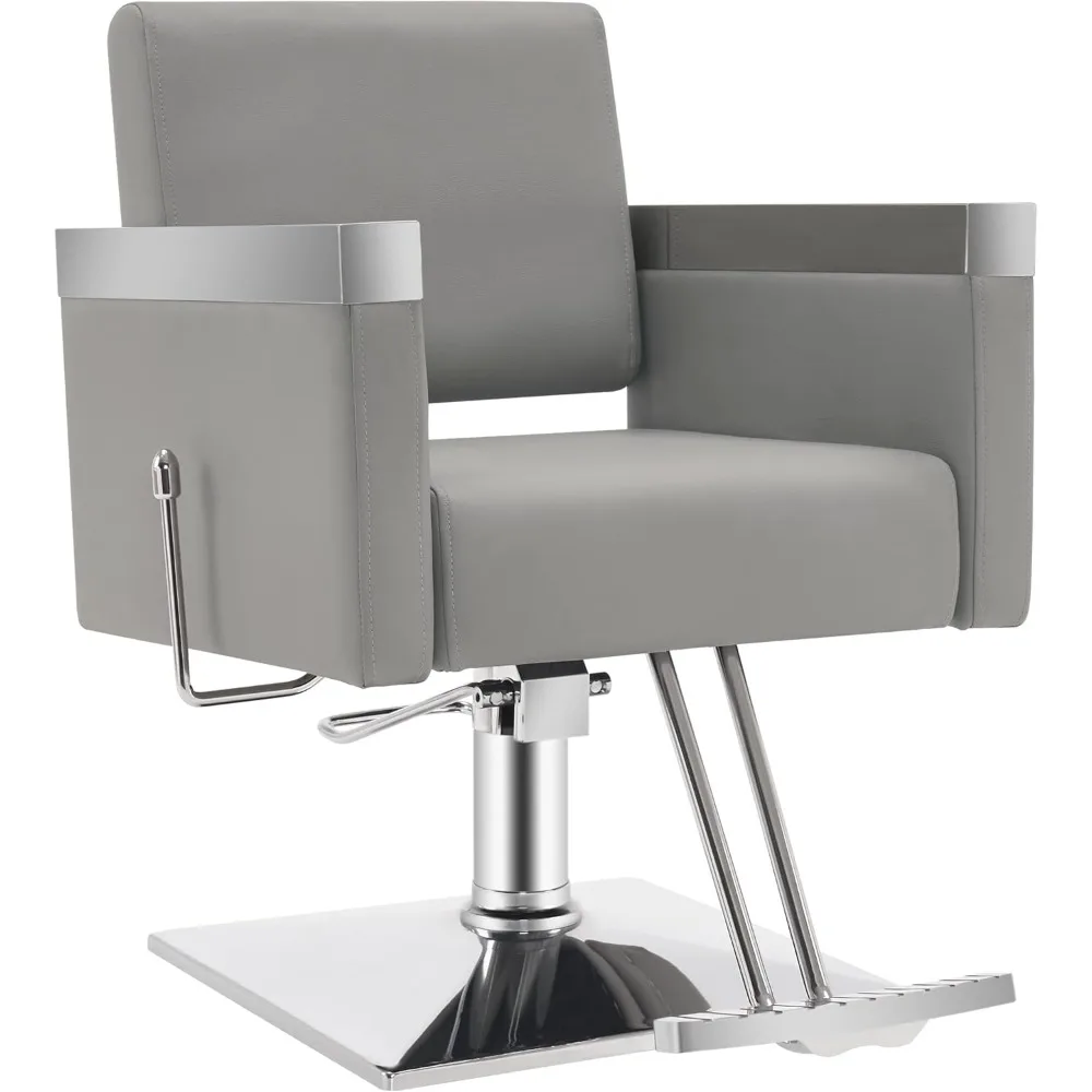 

Classic Recline Hydraulic Barber Chair Salon Spa Chair Hair Styling Beauty Equipment 3021 (Grey)