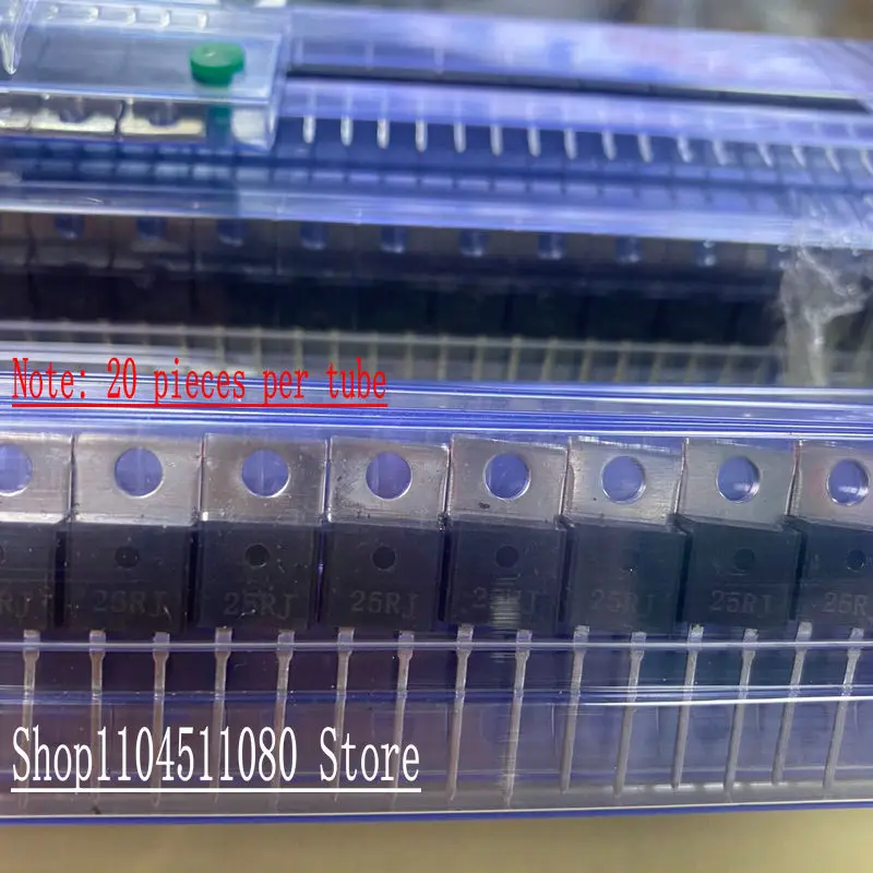 5 PCS/resistor de filme grosso de potência TO-220 resistor refrigerado a água de estado sólido TR35-25RJ 35W25RJ marcado como 25RJ 5% TR35JBE0250 RTP35