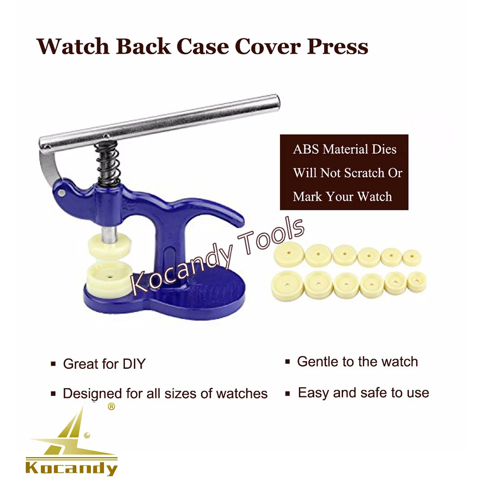 

Fabulous Watch Back Closer Watchmaker Press Set Repair Tool Plastic Case Crystal Glass