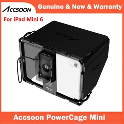 Accsoon PowerCage Mini For iPad Mini 6 with NP-F Battery Plate Adapter Adjustable Protection Case with Sun Hood Use with SeeMo