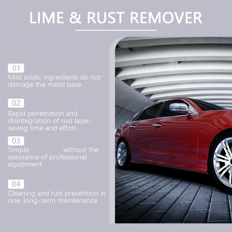 

Эффективное средство для удаления ржавчины для ступиц автомобильных колес и промышленного оборудования 120 мл