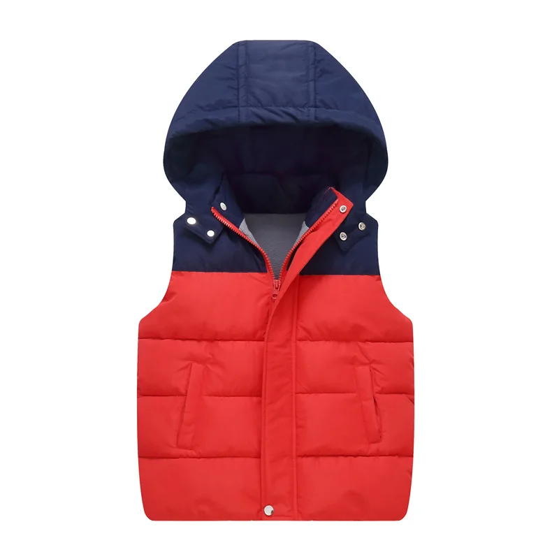 

Josaywin Children Vest for Boys Girls Winter jacket Vest Coat Kids Patchwork Sleeveless Jacket Cotton Waistcoat Kids Outerwear