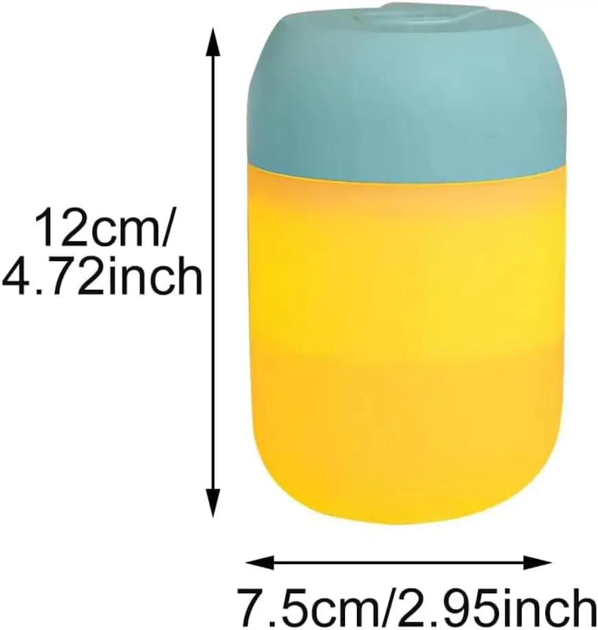 Маленький увлажнитель воздуха, домашний мини-настольный увлажнитель воздуха, бесшумный светящийся в темноте USB-увлажнитель для спальни, портативный спрей, тонкий подходит