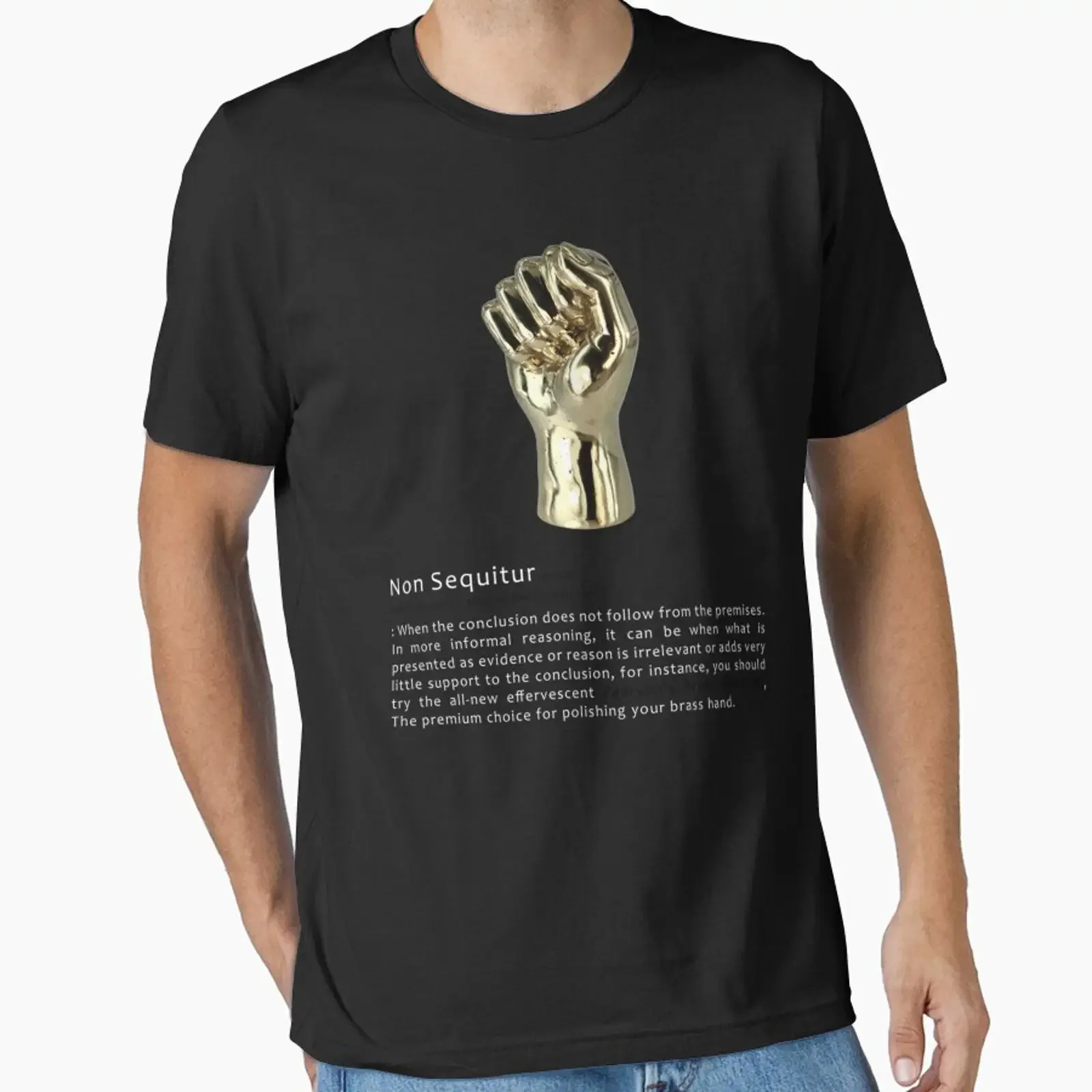Brass Hand Non Sequitur Athletico Mince Essential T Shirt vintage Washed Casual graphic Comfortable fashion