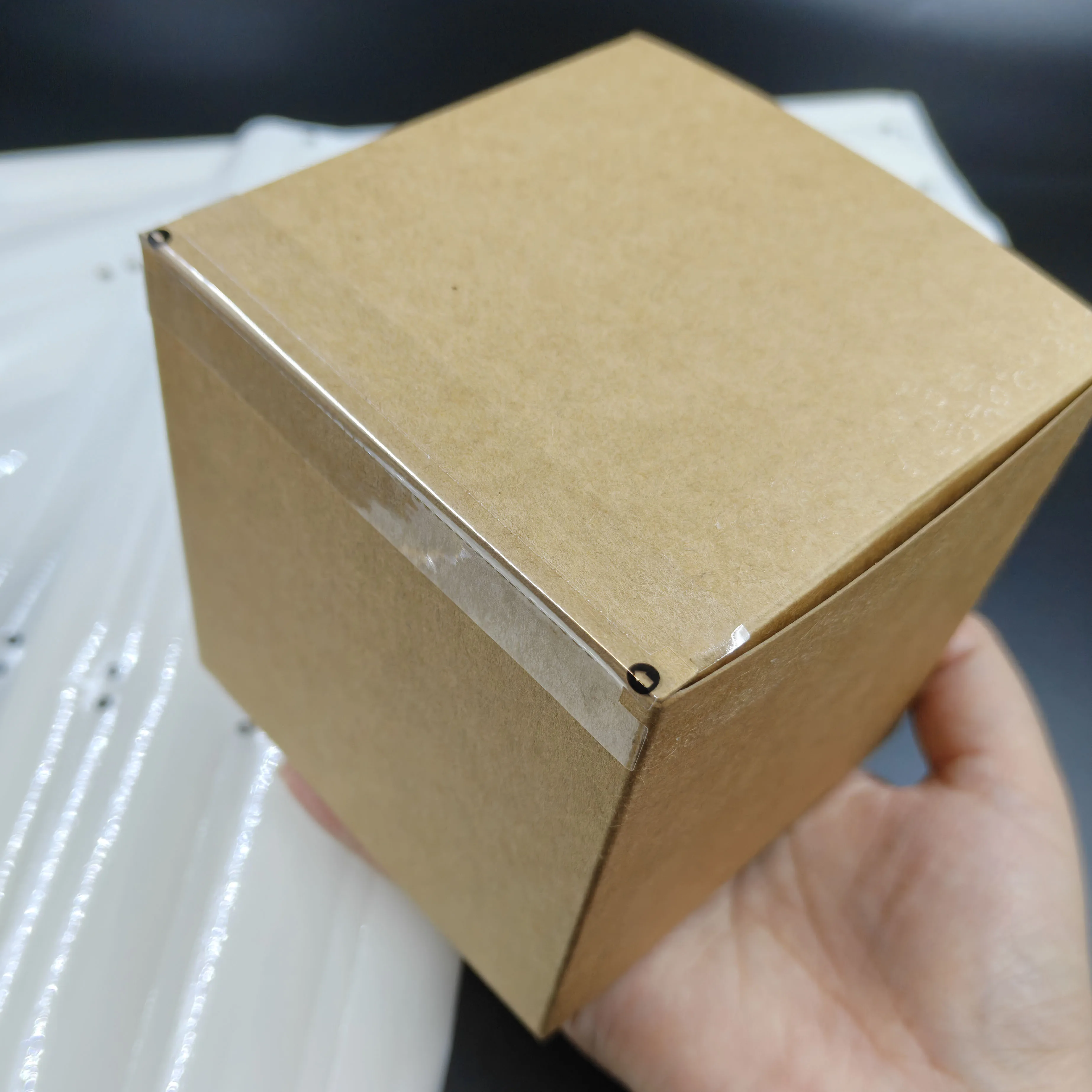 36/72 قطعة لاصق شفاف العبث الواضح باطلة التسمية شريط عزل للأمن العناصر الثمينة التعبئة والتغليف ختم سهلة المسيل للدموع #3