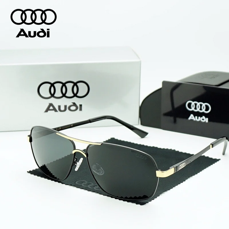 

Солнцезащитные очки AUDI Genuine Design Luxury, поляризованные, квадратные, в стиле Navigator, деловой стиль, мужские очки, премиум-подарок для мужчин
