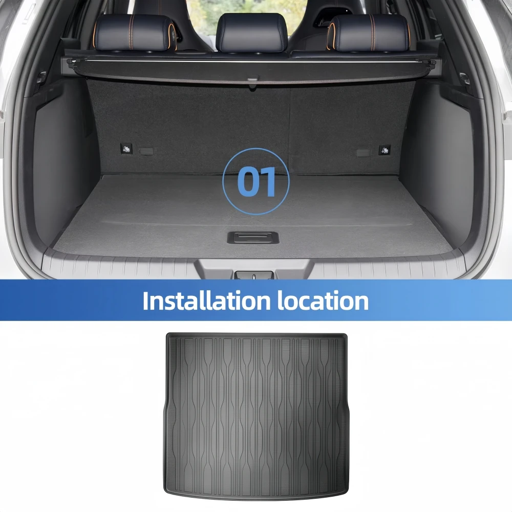 TPE-Fußmatten für BYD Seal U Sealion 6 2021 2022 2023 2024 2025 Auto-Fußmatten Kofferraummatte Rückenlehnen-Schutzpolster – Detail 3