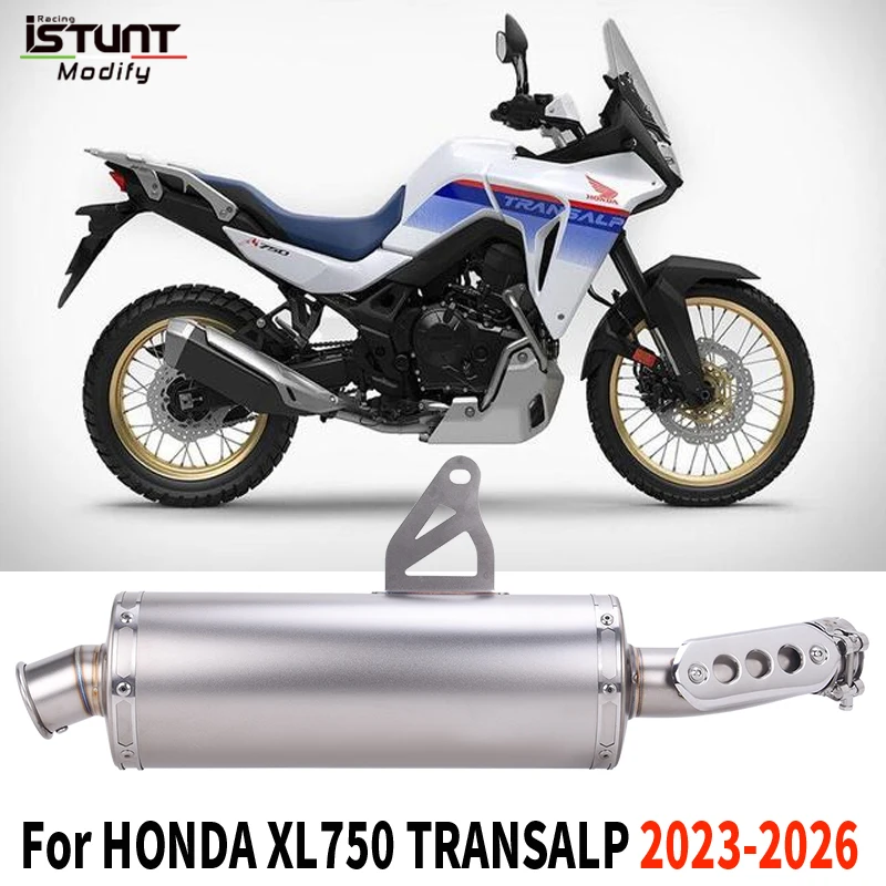 

Slip On For HONDA XL750 XL 750 TRANSALP 2023 2024 2025 2026 Motorcycle Exhaust Systems Espace Moto With DB Killer Muffler