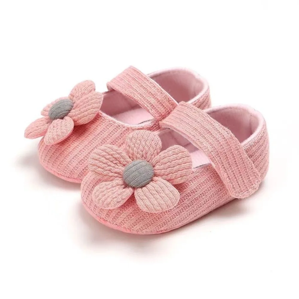 

New Anti-slip Baby Cotton Shoes Soft Flower Princess Shoes Bow Infants Prewalkers 0-18M