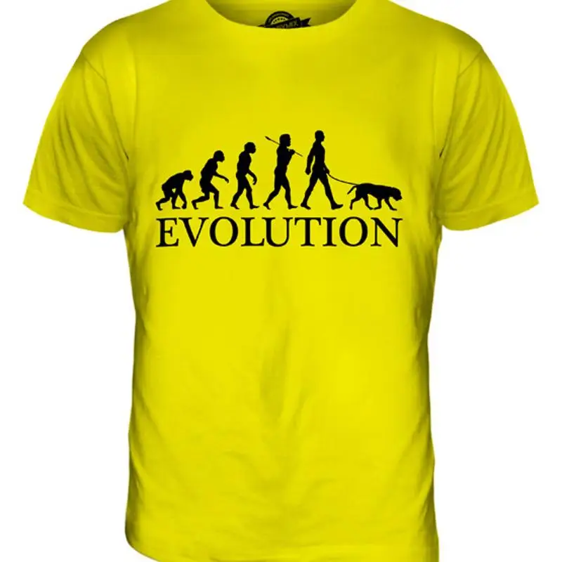 Camiseta KUVASZ EVOLUTION OF MAN AND DOG para hombre, camiseta XS S M L XL 2XL
