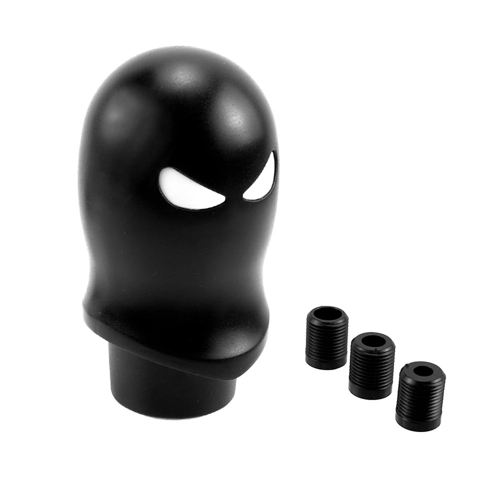 Funny Face Gear Shift Knob Aluminum Manual Car Shifter Lever With 3 Adapters Gear Handle Manual Transmission Modification