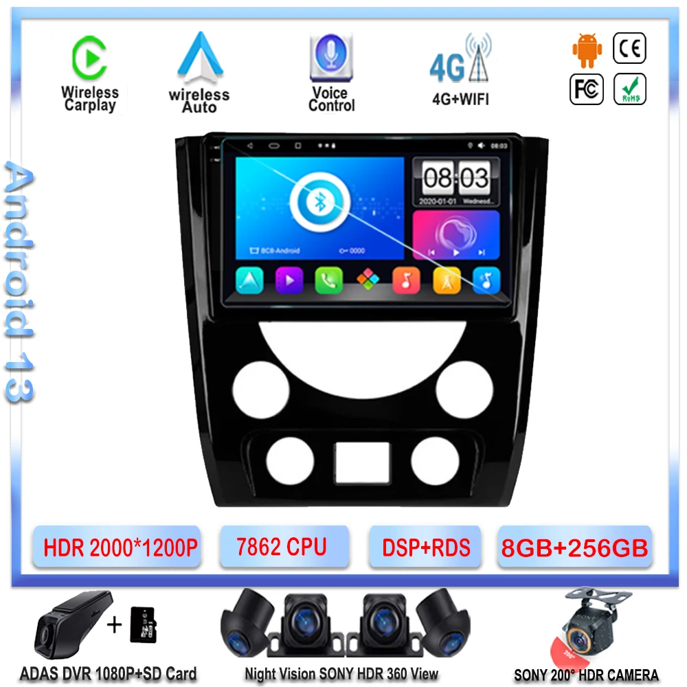 

7862 CPU Android For SsangYong Rexton Y290 III 3 2012 - 2017 Auto Radio QLED Screen High-performance Stereo Head Unit Wifi CPU