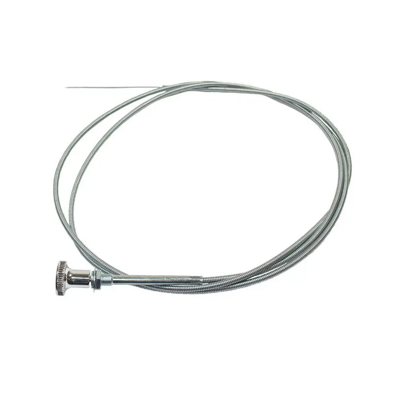 Cabo de Acelerador e Afogador Universal A20K-Chrome de 6 Pés para Hot Rods Holley Edelbrock