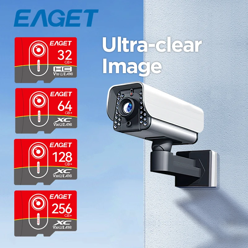 

Карта памяти Eaget TFIP 256 ГБ 128 ГБ 64 ГБ 32 ГБ TF SD-карта UHS-1 Флэш-карта Память 64 ГБ 32 ГБ SD-карта