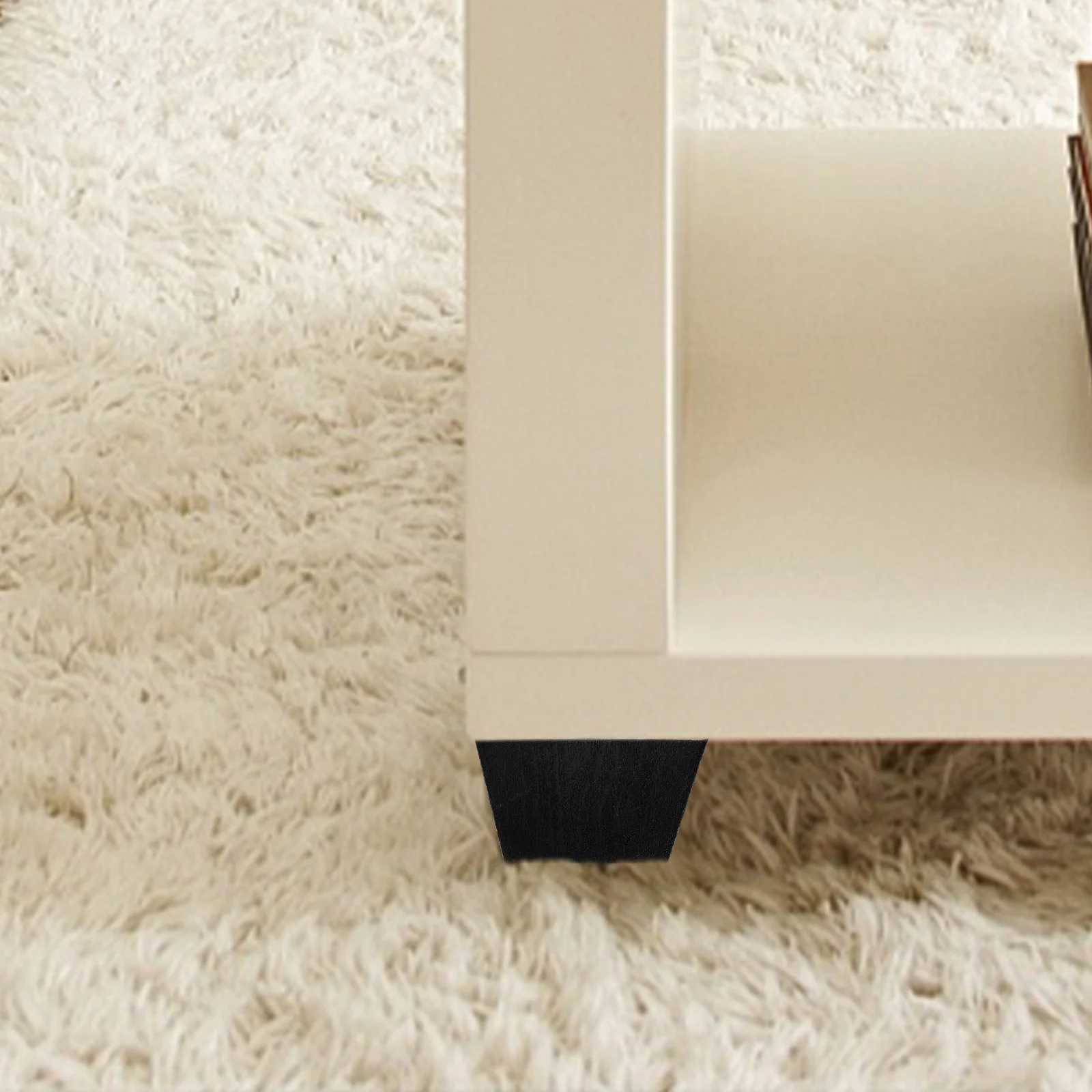 4 pièces pieds de meubles pieds de canapé de remplacement pieds de canapé durables en plastique métallique robuste pour remplacement de commode d'armoire de canapé