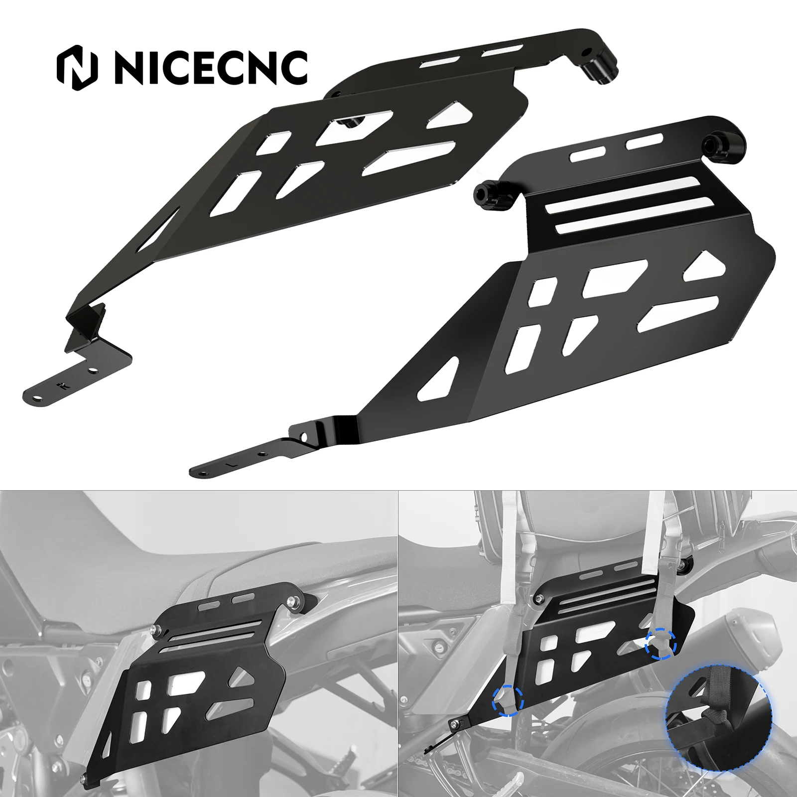 

Motorcycle Luggage Saddlebag Support Bracket Side Rails for Yamaha Tenere 700 XTZ700 2019 2020 2021 2022 2023 2024