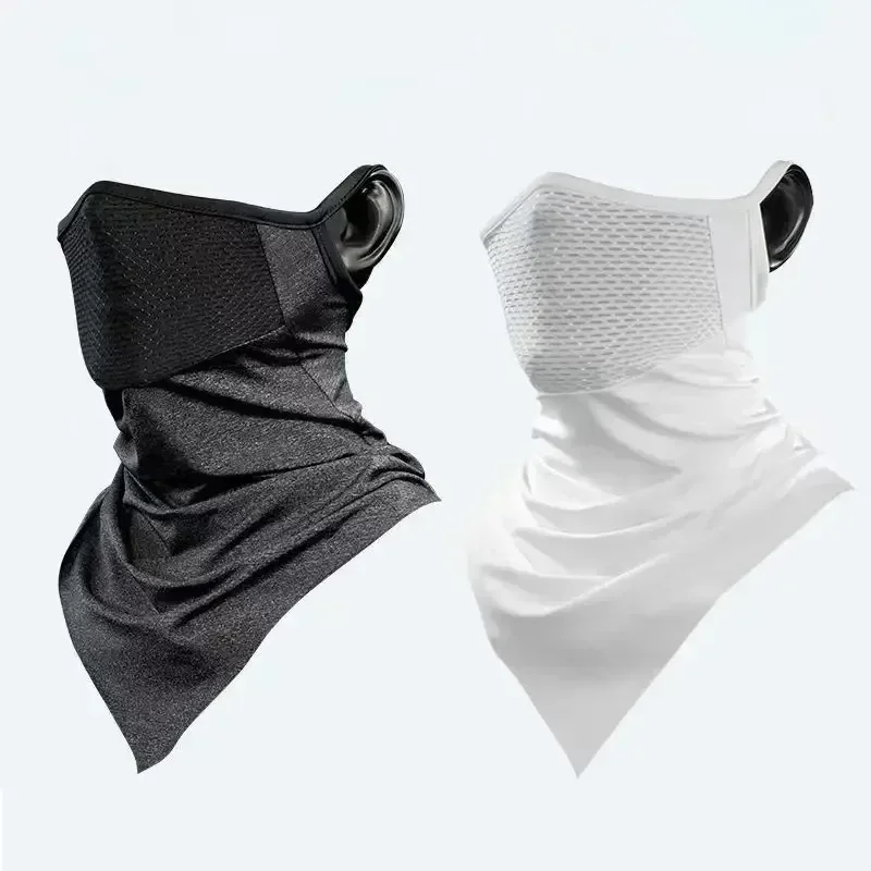 

Summer Men Mask Full Face Bicycle Neckerchief Cycling Bandana UV Protection Mask Breathable Ice Silk
